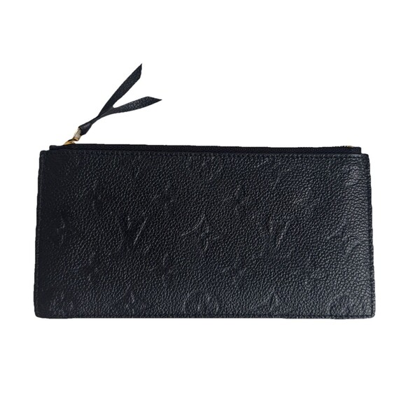 Louis Vuitton LV Felicie Black Monogram Empreinte Leather Zipped Pouch Insert